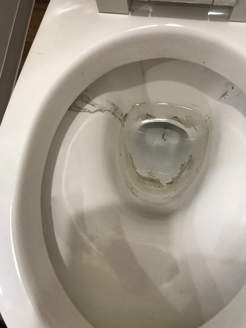 トイレ黒ずみカビ汚れ